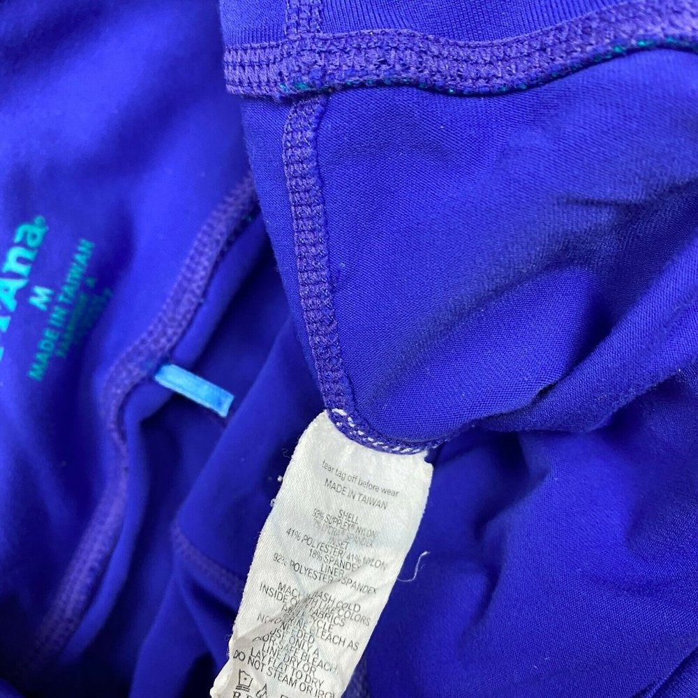Prana Clover Capri Pants Sz Medium Sail Blue Skinny Crop Stretch Legging W4CLOV1 - Picture 7 of 9